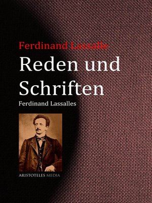 cover image of Reden und Schriften Ferdinand Lassalles